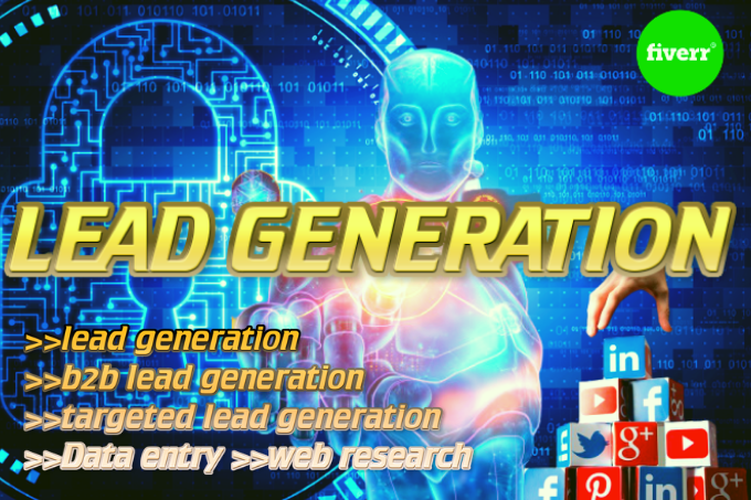 I will do b2b lead generation, web research and targeted lead generation
