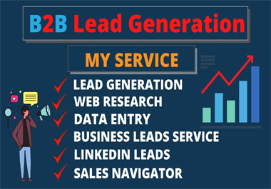 I will do b2b linkedin lead generation, email list building With Sales navigator and web research