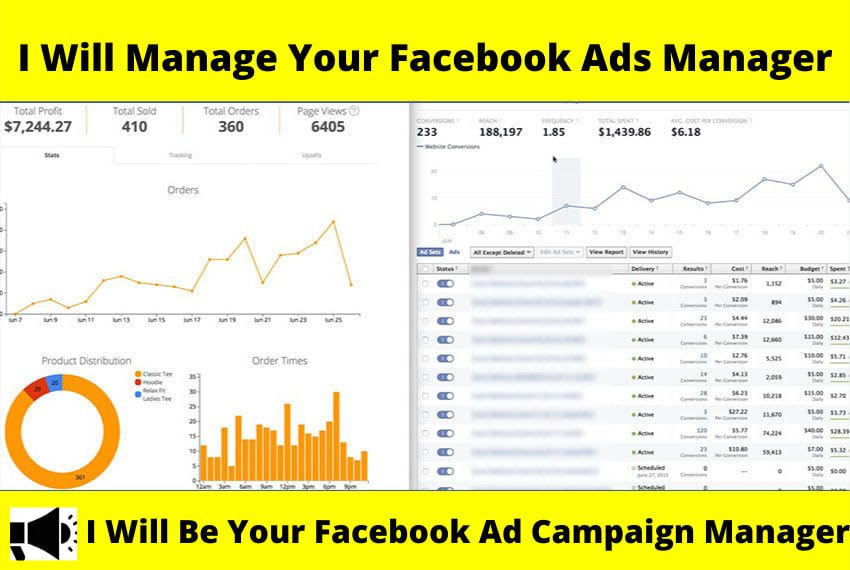 I will be your Facebook ads manager.