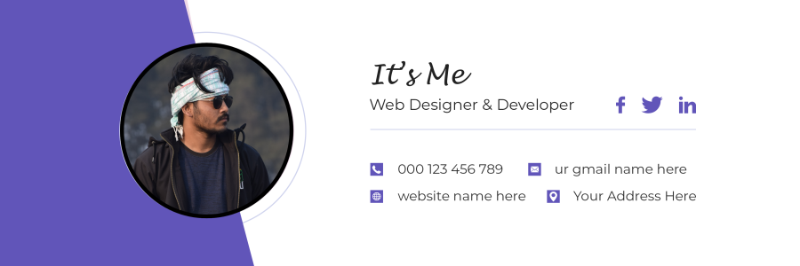 I will create clickable professional HTML email signature