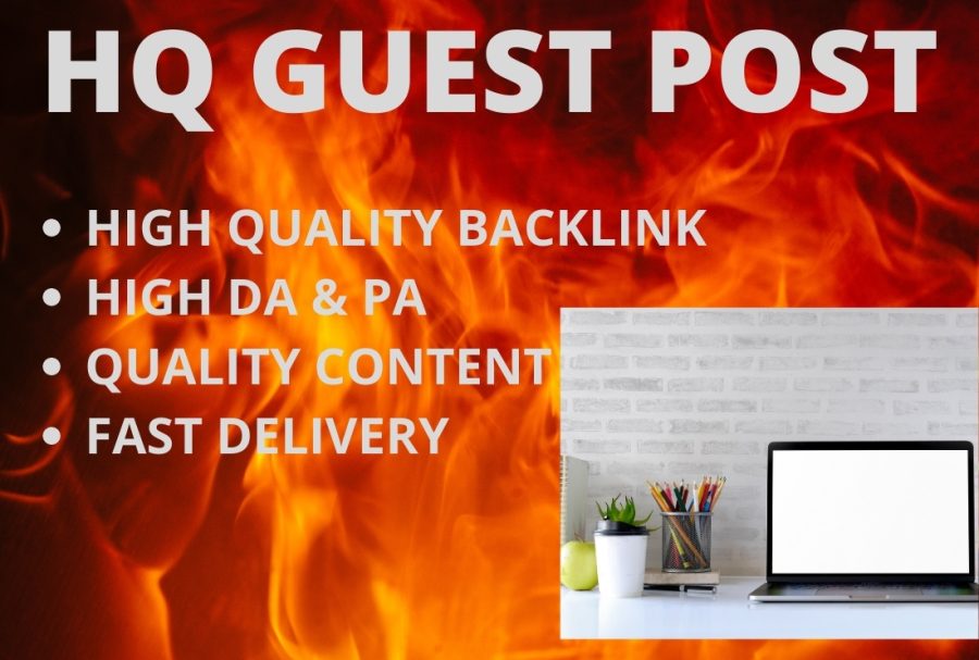 I will write a unique real guest post on a high authority site 