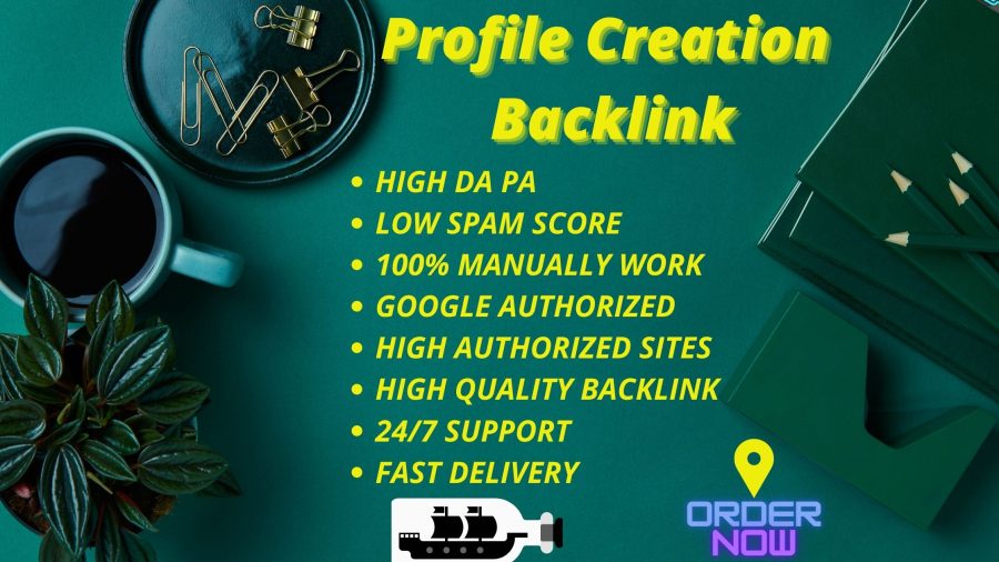 I will manually create 50 profile creation backlinks with high da pa.
