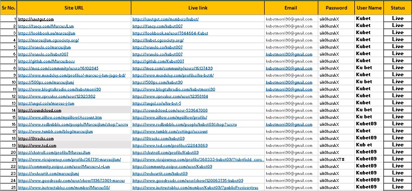 I will create 100+ Do follow High Authority Profile Backlinks