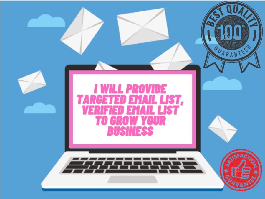 I will provide targeted email list, verified email list to grow your business