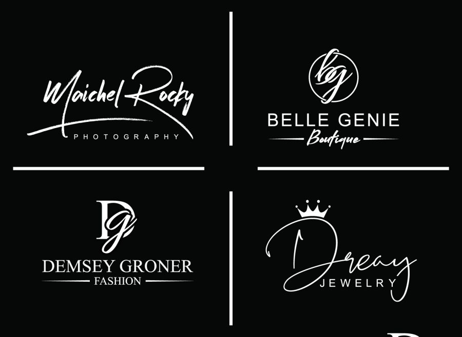 i will Do signature photography fashion Boutique logo design