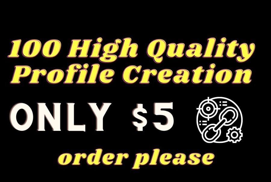 Manually 100 high-quality best profile creation backlinks.