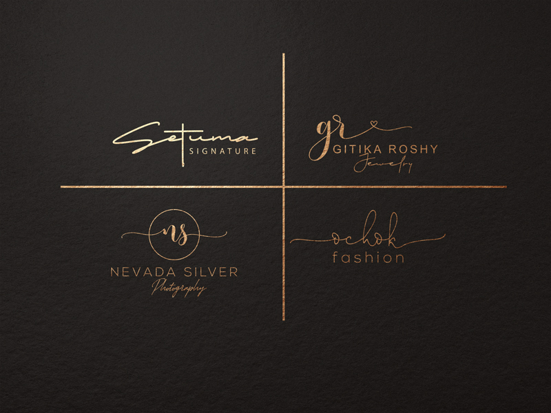 I will make signature logo for jewelry boutique fashion