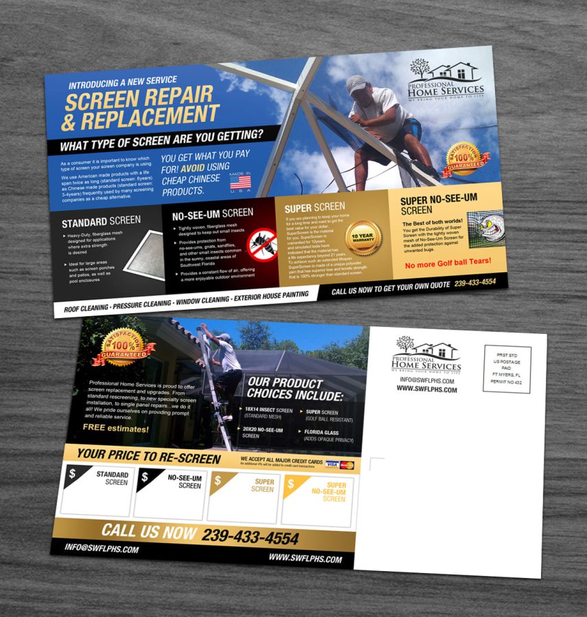 I will design postcard or eddm postcard, rack card or door hanger