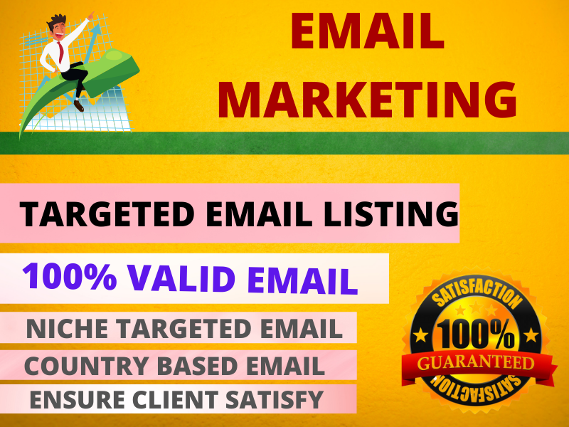 I will make 1000-1200 email list on targeted niche or country for you