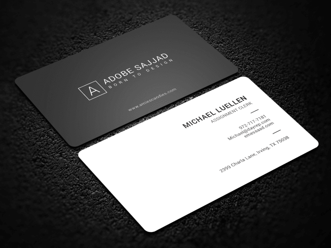 I will design minimalist business cards