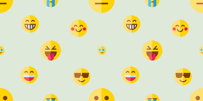 Funny and beautiful Patterns of emoji 