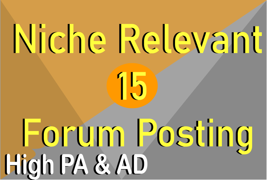 Offer 15 Niche Relevant Forum Posting to Reach Targeted Audience