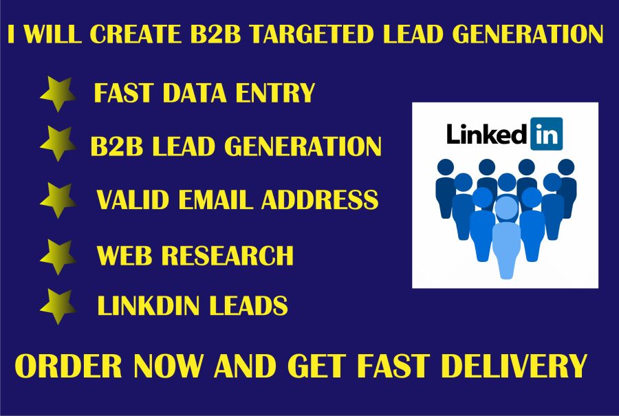 I will create b2b lead generation and build email list