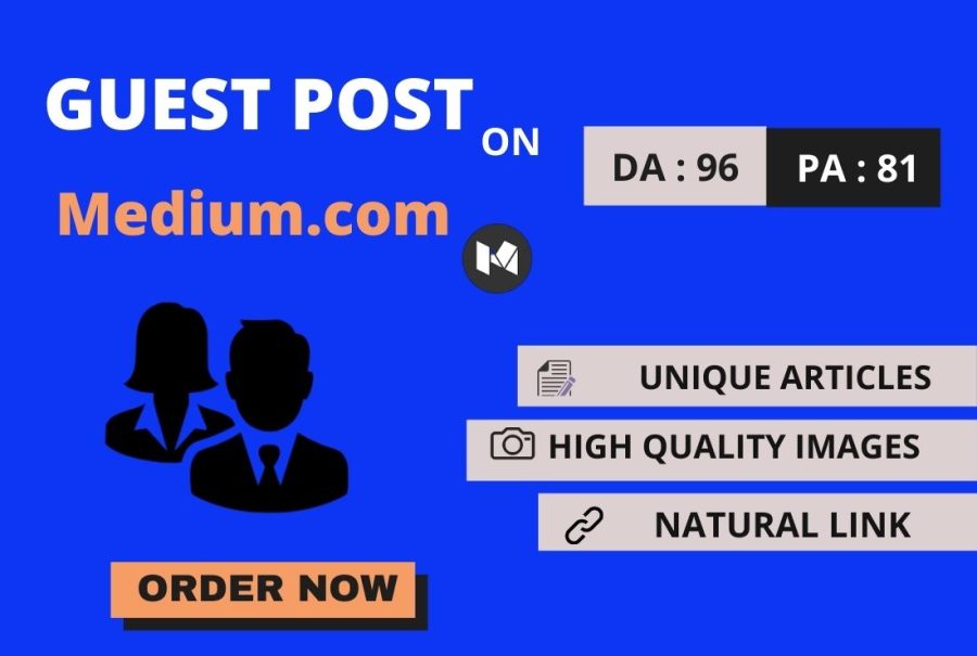 I will write content and publish guest post on Medium.com