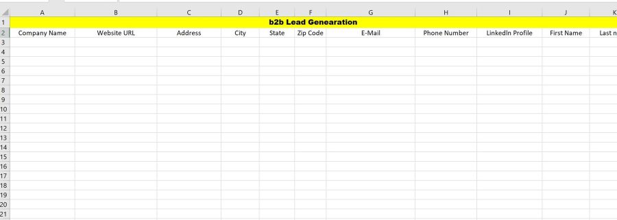 I will do b2b lead generation and prospect email list for your targeted business