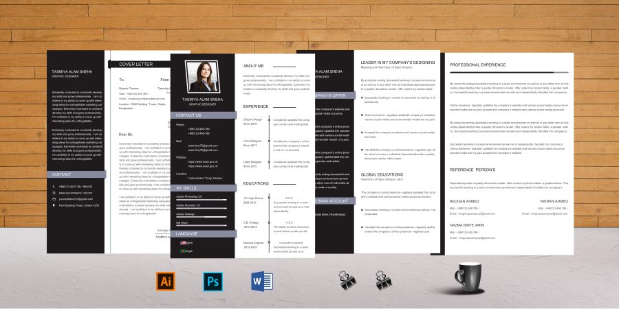 : I will design or edit your resume/cv, cover letter templates