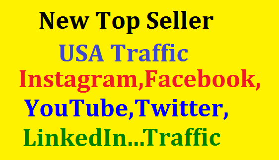 Bumper Offer 400,000 Worldwide Website USA Real Traffic Instagram,YouTube,Twitter,LinkedIn Traffic 