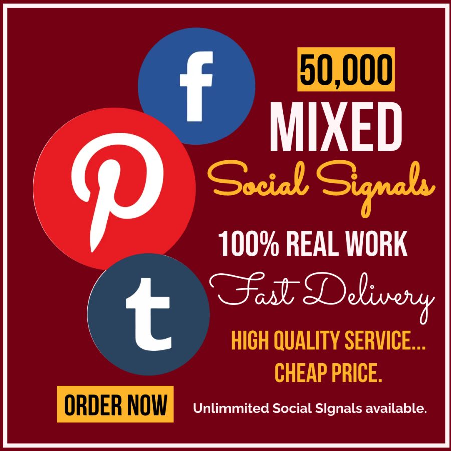 Top 50,000 Mixed Social Media Social Signals 100% Guarantee SEO Boost Backlinks Website Your Ranking