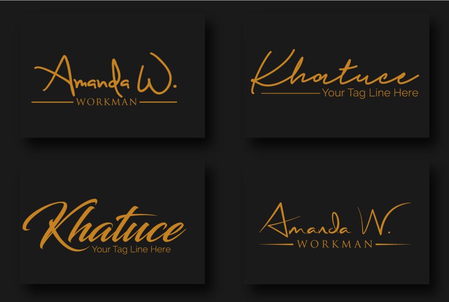 I will do modern luxury handwritten signature logo within 8 hours