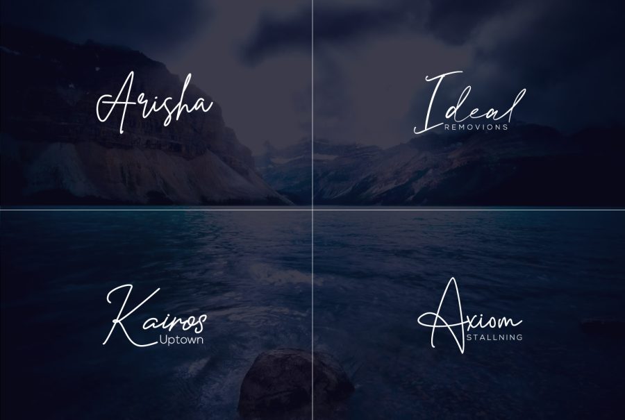I will do scripted calligraphy handwritten or signature logo design
