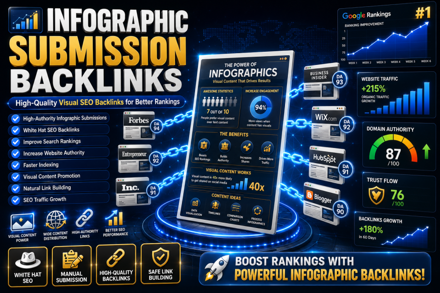 70 Infographic Submission Share Backlinks &ndash; High Authority Manual SEO Service