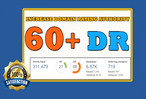 increase ahref domain rating Dr 50 to 55 plus