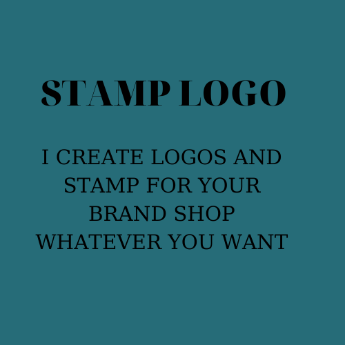 Stamp logo for YOU and your shop or brand 