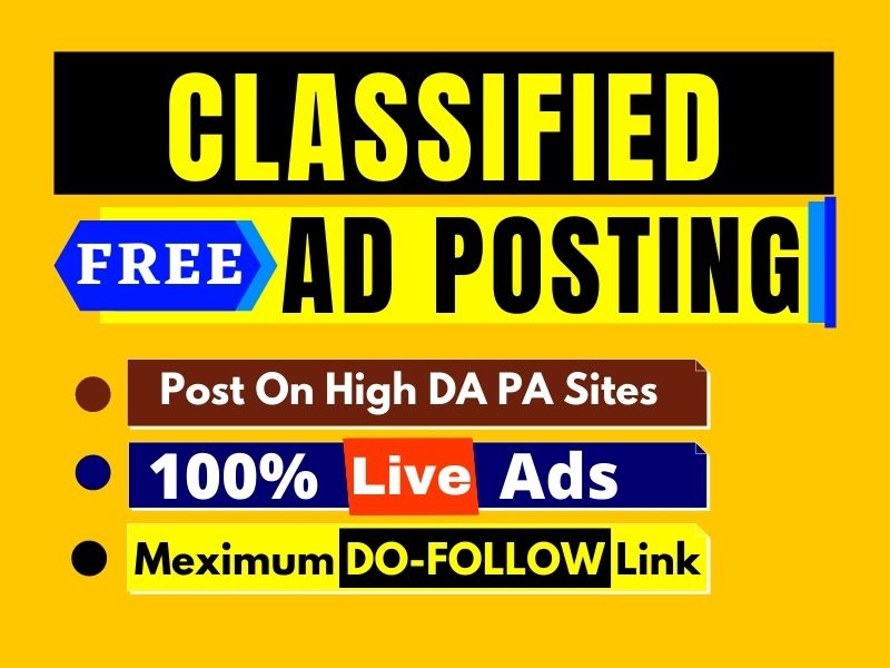 Post your ads on top rank classified ads posting site in USA, UK, Canada and Australia