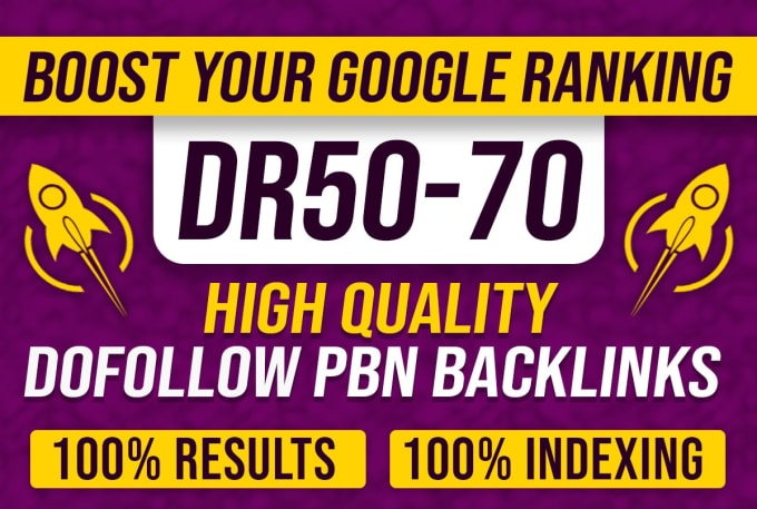 I will create high 15 DR 50 to 65 dofollow backlinks off page SEO