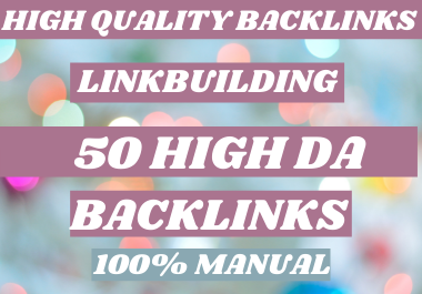 I will 50 dofollow backlinks white hat SEO link building