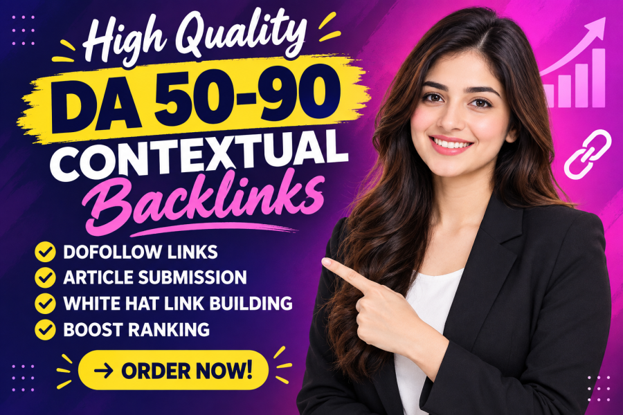 I will do 50 dofollow contextual high authority backlinks manually