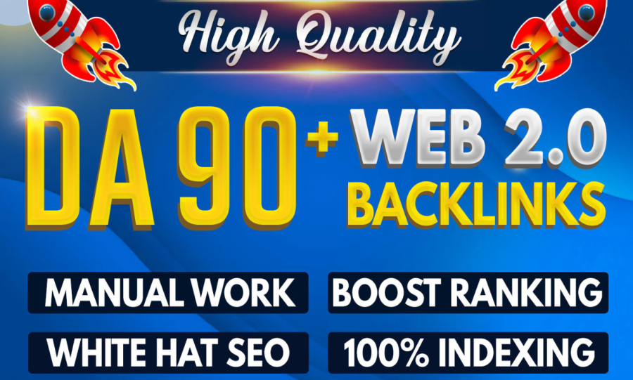 I will make high authority 50 web 2.0 backlinks