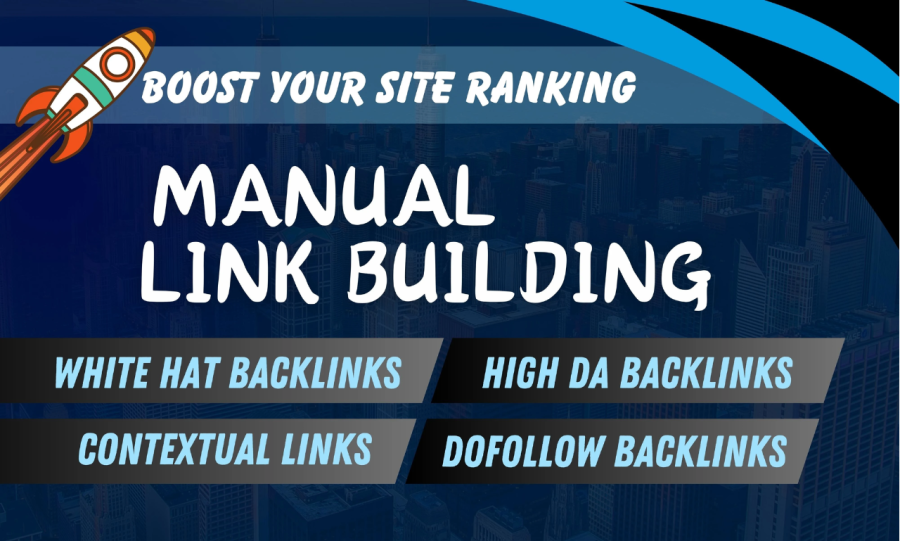 I will provide monthly seo Manual Backlink services 