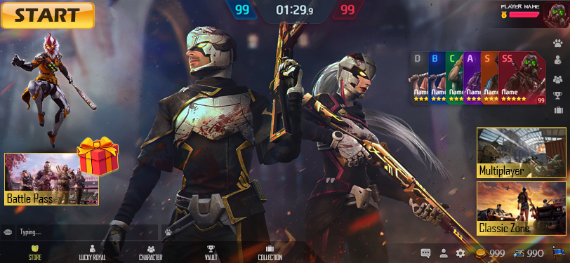 I will create amazing game interface design for you