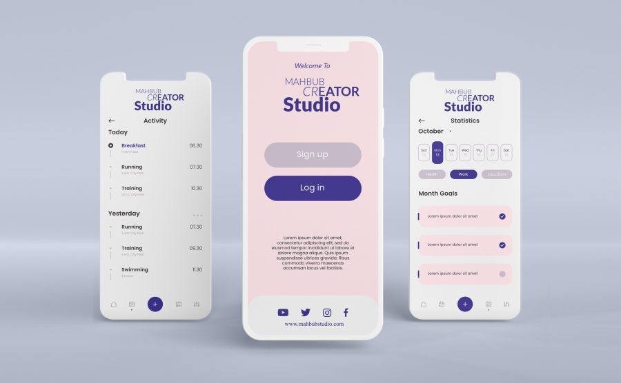I will design unique mobile app Ui Ux professional