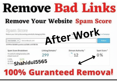Disavow bad backlinks or toxic or spammy backlinks and submit file to Google Search Console