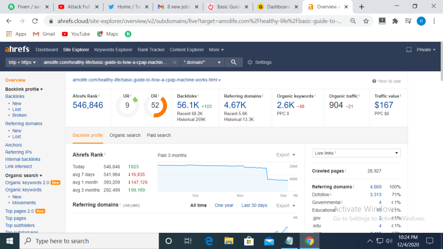Analysis website and Professional SEO Audit Report