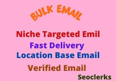 I will create Your Niche Targated Bulk Email List 