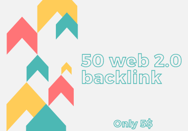 I will build 50 web2.0 backlink 