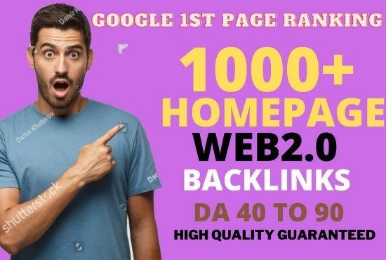 Get Powerful 1000+ Permanent Backlink and PBN with High DA 40+ PA35+ on your Homepage with a unique 