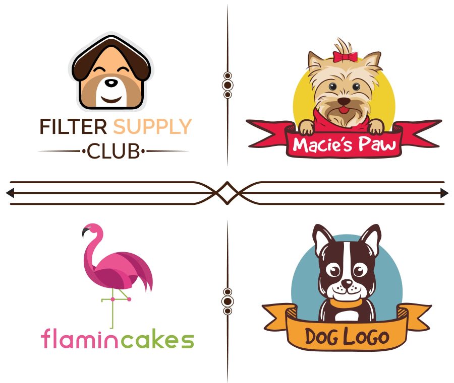 design creative pet, cat ,dog, kids, store, animal logo