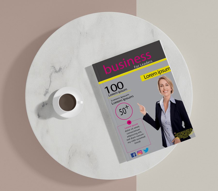 I will design good looking magazine cover