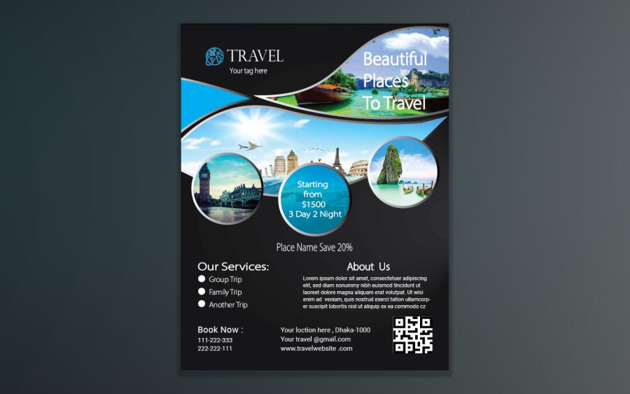 I will design business flyer, food flyer, party flyer and any type flyer for you 