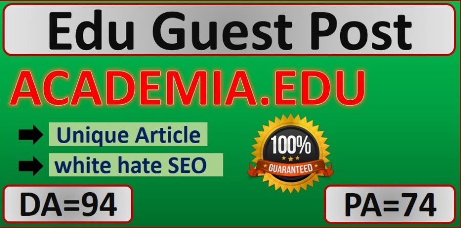  I will provide manually Edu guest post on Academy.edu