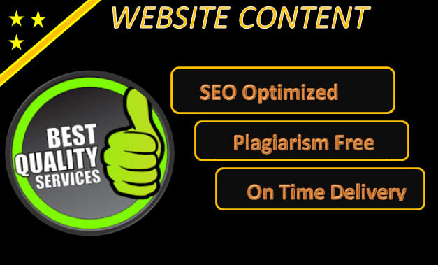 I will write your professional and SEO website content