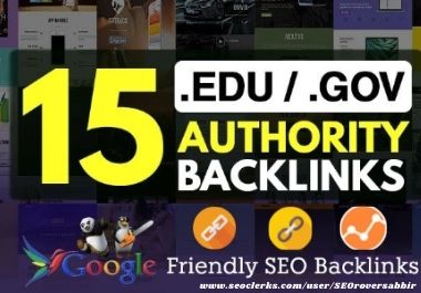  I Will Build 15 Edu/Gov Pr9 High Authority Profile Backlinks