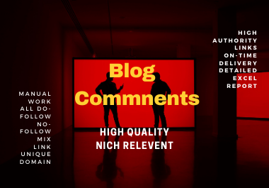  I will Make 100 Manual Blog Comments For SEO Backlinks