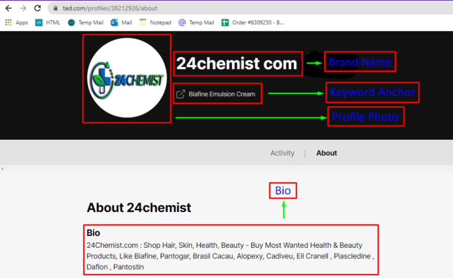 Only 90+ DA 50 Profile Backlinks Creation from High Authority sites