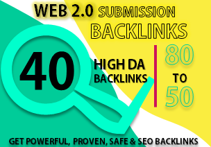  Manually build 25 DO-Follow Web 2.0 Submission Backlinks High DA/PA Ranking on Google for