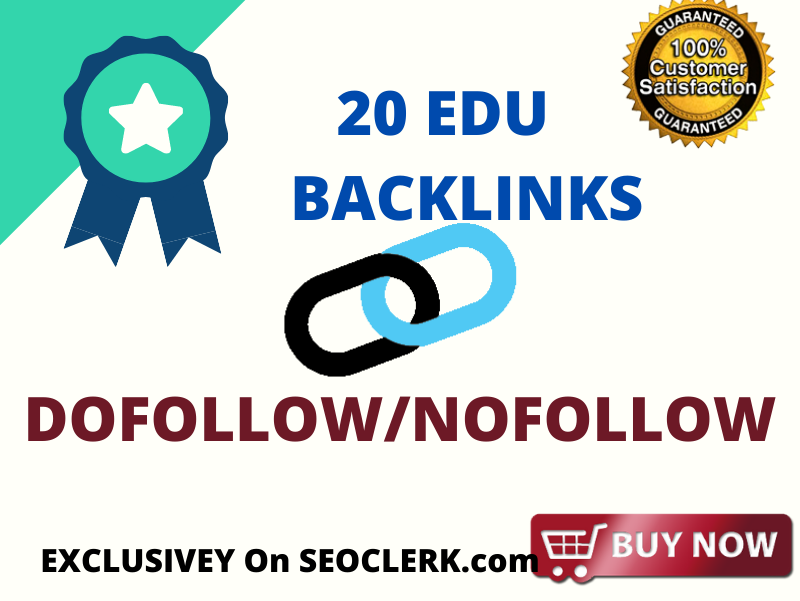 I will create 20 live EDU gov backlinks, it is EDU backlink indeed its Real EDU Backlink 